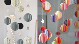 Easy paper birthday Decoration idea  handmade birthday decoration ideas at home Easy Ideas [upl. by Artaed511]