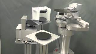 JEL薄物ウェーハ対応ロボット STCR4160S（反転機構付）Twinarm robot for thin wafer with flip unit [upl. by Leonhard]