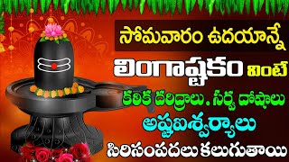 LINGASHTAKAM WITH LYRICS సోమవారం లింగాష్టకం వింటే అష్టఐశ్వర్యాలు కలిగి శివుని కృప మీ పైన ఉంటుంది [upl. by Dieter252]