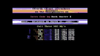 Commodore 64 demo North East Crackers  Honeymooners cracktro 1989 [upl. by Enilarak]