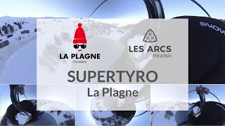 La Plagne guide  SuperTyro  Aime La Plagne 2000 to Plagne Centre zipslide  tyrolienne [upl. by Maximilian171]