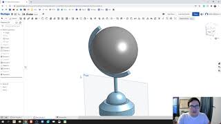 Globe  Day 19 of 100 OnShape Journey [upl. by Ally]