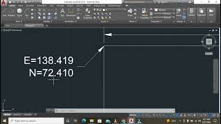 How to display coordinate in AutoCAd [upl. by Gail346]