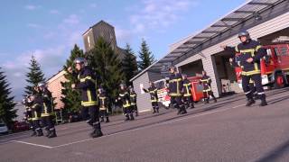 Flash mob  Pompiers de NuitsSaintGeorges [upl. by Novyat]