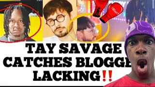 Tay Savage Catches Trap Lore Ross Lacking amp Confronts Him ABOUT Doing Video On Him About Murders [upl. by Thomson]