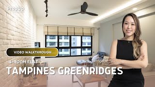 4 Room HDB Home Tour  Tampines GreenRidges [upl. by Lilahk]