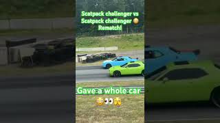 Scatpack challenger vs Scatpack challenger 😳👀🫣 shorts shortsviral explore fyp cars [upl. by Ruy]