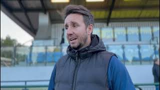 Basingstoke Town FC 4  2 Poole Town  Southern League Premier South  Post Match Manager Interview [upl. by Calvinna]