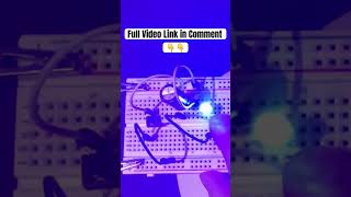 Charging  Discharging a capacitor led breadboard diy shorts [upl. by Nytsud183]