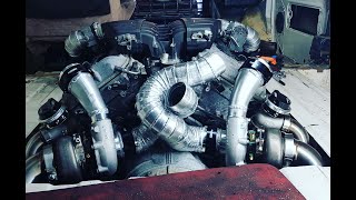 Bentley w12 turbo system throttle bodies and turbo intakes [upl. by Temirf325]