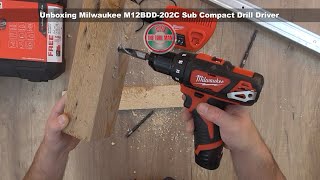 Unboxing and Testing Milwaukee M12BDD202C  Milwaukee240722 M12 38 Drill DriverBob The Tool Man [upl. by Evelina]