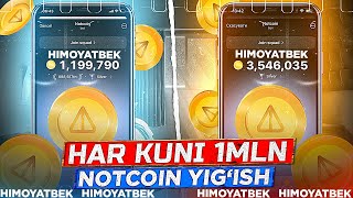 NOTCOIN TEZ KOPAYTIRISH YOLI Notcoin toliq malumot va koproq coinlar ishlash siri Notcoin yechish [upl. by Yenahc]