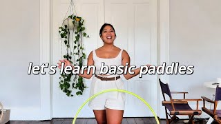 BEGINNER HULA HOOP TUTORIAL  PADDLES [upl. by Nomzaj]