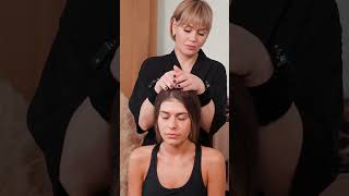 ASMR relaxing neck and facial massage for girl Lilia asmrmassage [upl. by Nasaj66]