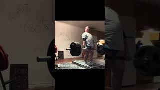 DEADLIFT DEFICIT 455lbs  206 4kg 10 REPS RAW💪 gym deadlift power [upl. by Atenik778]