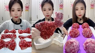 ASMR POMEGRANATE ICE EATINGSOUNDS EATINGSHOW [upl. by Alexis570]