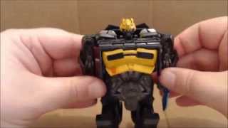 Chucks Reviews Transformers Age of Extinction One Step High Octane Bumblebee [upl. by Ruhnke]