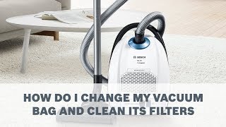 Vacuum Cleaners  How To Change The Vacuum Bag And Clean The Filters [upl. by Novat]