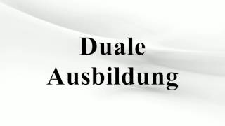 Duale Ausbildung [upl. by Lamberto]