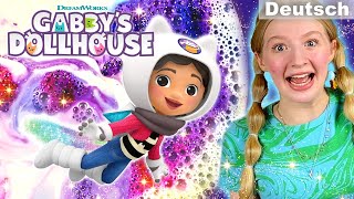 Gabbys Galaxie DIY 🌌 Spa Wissenschaft FarbtropfenLebensmittelkunst 🎨💧  GABBYS DOLLHOUSE [upl. by Doro]