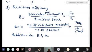 Photo Responsivity and Quantum Efficiency Optoelectronics  L10 [upl. by Bruner]