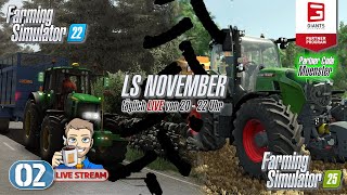 LS22 🚜 02 Live 👨‍🌾 LS November  Road to LS25  PC  deutsch [upl. by Aihsi819]