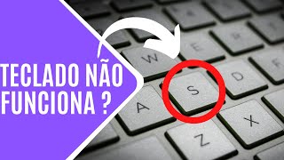 Teclado não funciona todas as teclas resolvido [upl. by Elletnuahs426]