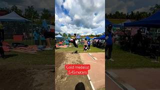 Emas 😄 lompat jauh  bawah 12  long Jump trackandfield longjump lompatjauh [upl. by Lebyram175]