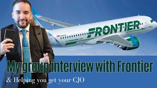 My Flight Attendant Face2Face with Frontier  Group Interview  Tips amp Tricks to land you CJO [upl. by King]