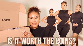 Skims All In One Onesie Review amp Try On Haul Skims Giveaway [upl. by Noeled]