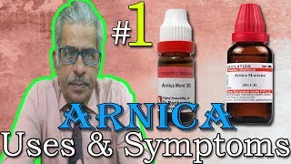 Arnica in Hindi Part 1  Uses amp Symptoms in Homeopathy by Dr P S Tiwari [upl. by Maitilde]