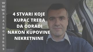 4 stvari koje kupac mora da odradi nakon kupovine nekretnine obaveze kupca nakon overe ugovora [upl. by Hertzfeld]