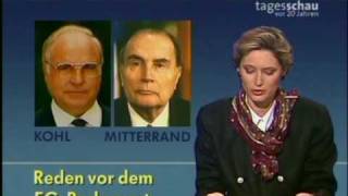 Tagesschauausschnitt vom 22 November 1989 [upl. by Nesyrb]