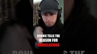 RONNIE RADKE explains the REASON for CANCELED SHOWS ronnierake fallinginreverse tour [upl. by Wilkens]