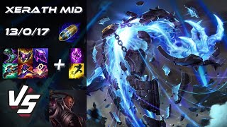 MID Xerath vs Lucian  EU Challenger Patch 1412 [upl. by Oinotla720]