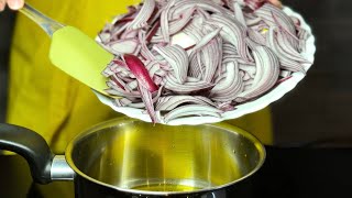 Onion jam recipe  How to make onion jam for burgers [upl. by Luapleahcim]