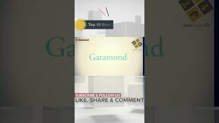 Garamond Font Free Download shorts [upl. by Aitercal816]