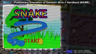 Preliminary MAME emulation of GameU 50in1 No sound some games broken [upl. by Airahs]