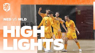 Wat een 𝐜𝐨𝐦𝐞𝐛𝐚𝐜𝐤 🔥  Highlights Oranje Futsal  Moldavië  WKkwalificatie [upl. by Mancino]