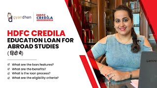 HDFC Credila Education Loan For Abroad Studies  Explained in Hindi  Everything You Need to Know [upl. by Samp]