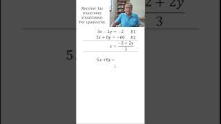 Ecuaciones simultaneas por igualación 02 parte 05 algebraticos matematicasfaciles algebra [upl. by Ranique]