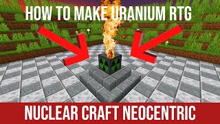 Nuclear craft neoteric uranium RTG tutorial [upl. by Lyrradal]