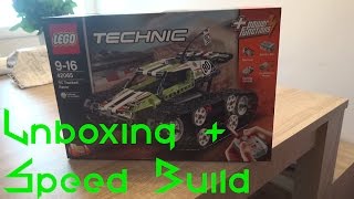 LEGO TECHNIC  42065  Rc Tracked Racer  Unboxing  Speed Build deutsch [upl. by Werda]