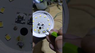 How to repair an old led light with lead pencil  Led bulb repair without soldering iron viral [upl. by Asabi720]