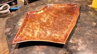 How to Hammer Out a Copper Platter or Plate [upl. by Tisman]