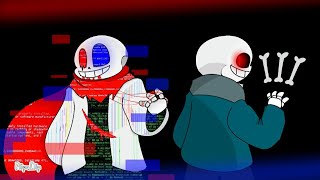 Fatal error sans vs Vhs sans  fanon  Animation [upl. by Harwin]