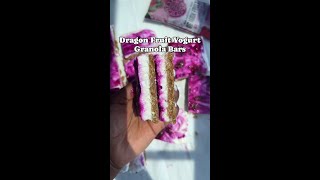 Colorful amp healthy Dragon Fruit Yogurt Bars 🌈 Packed with nutrients amp super easy to make 💖 [upl. by Cynthea]