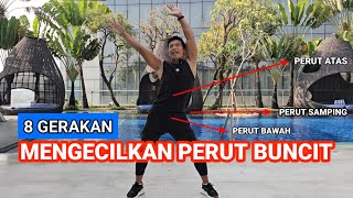 8 GERAKAN MENGECILKAN PERUT BUNCIT [upl. by Sirovat]