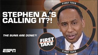 Stephen A believes the Phoenix Suns are COOKED 😳  First Take [upl. by Bergman765]