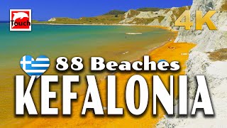 88 Best Beaches of KEFALONIA Greece 4K ► Top Places amp Secret Beaches in Europe touchgreece [upl. by Ahseile]